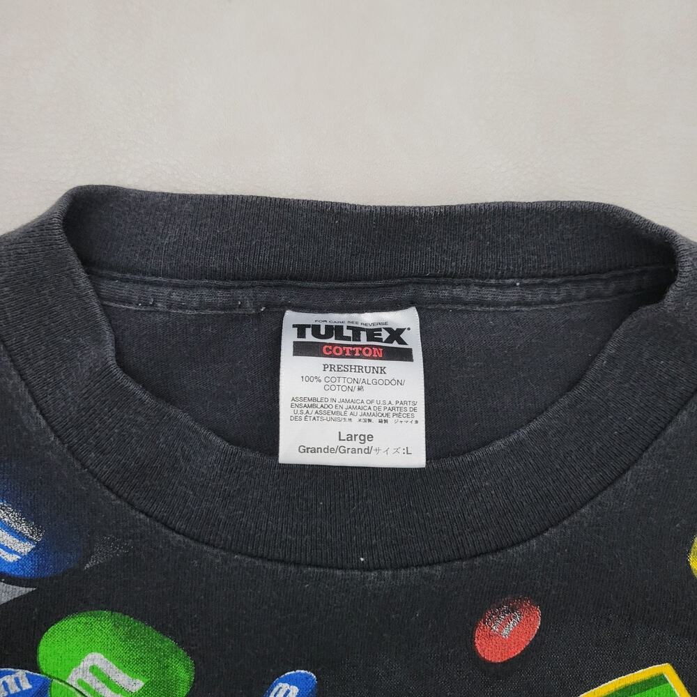 Vintage 1999 NASCAR M&M’s All Over Print Tultex T-Shirt 90s Ernie Irvan Large - Picture 5 of 15